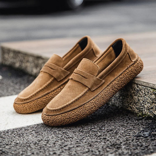 Men’s Suede Penny Loafers