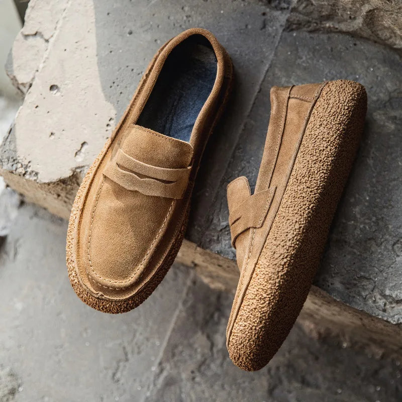 Men’s Suede Penny Loafers