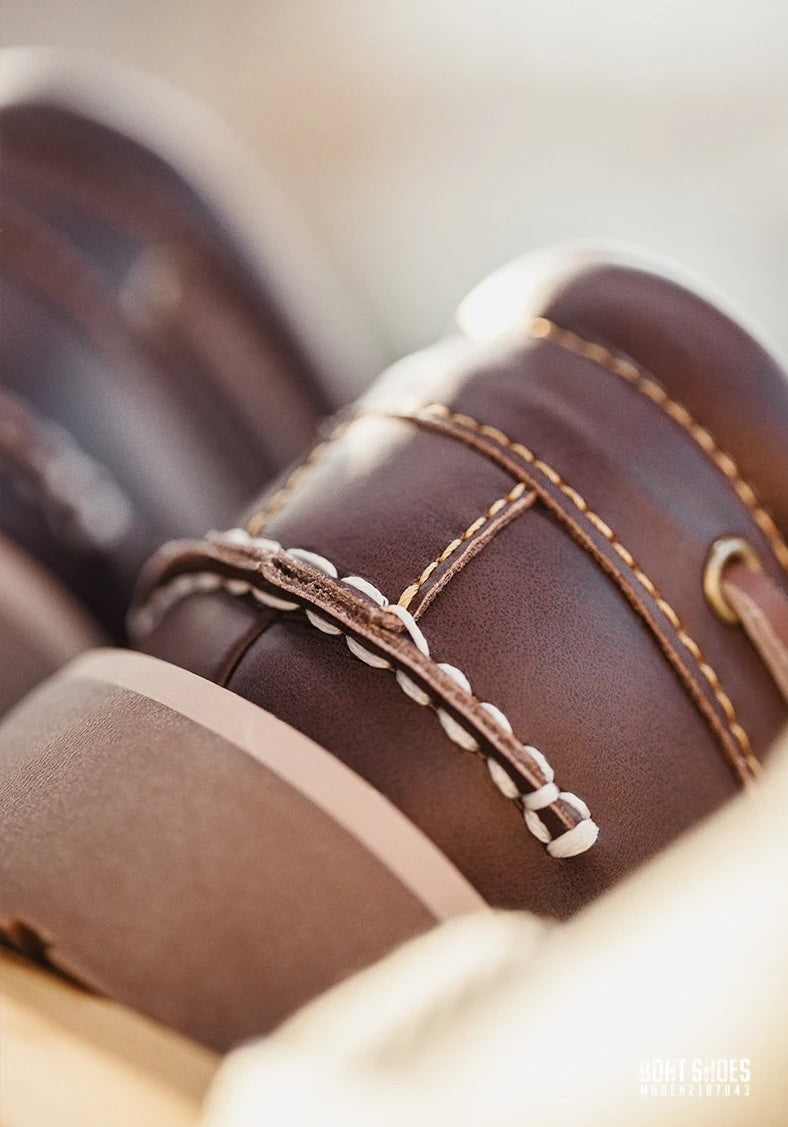 Men’s Rugged Leather Boat Shoes